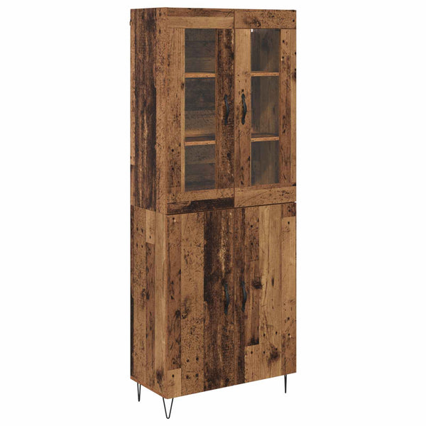 vidaXL Highboard Reclaimed Wood 69.5 x 34 x 180 cm Engineered Wood