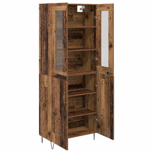 vidaXL Highboard Reclaimed Wood 69.5 x 34 x 180 cm Engineered Wood