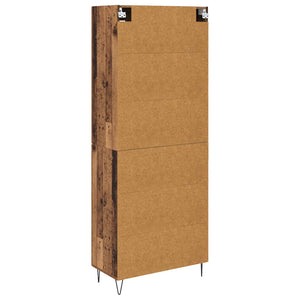 vidaXL Highboard Reclaimed Wood 69.5 x 34 x 180 cm Engineered Wood
