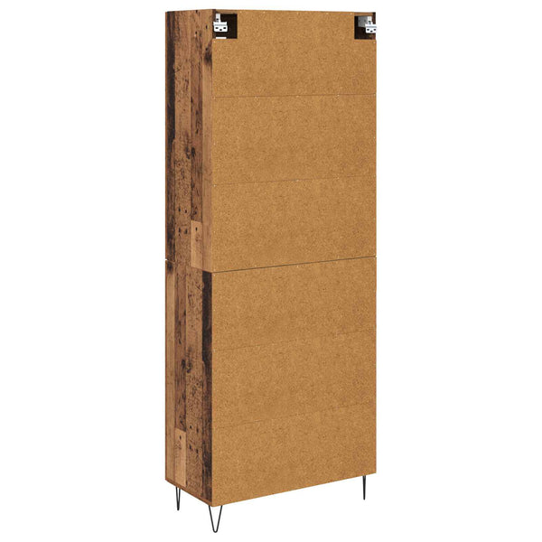 vidaXL Highboard Reclaimed Wood 69.5 x 34 x 180 cm Engineered Wood