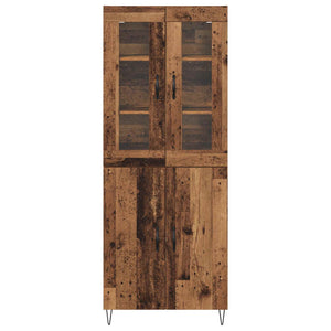 vidaXL Highboard Reclaimed Wood 69.5 x 34 x 180 cm Engineered Wood