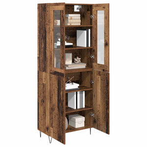 vidaXL Highboard Reclaimed Wood 69.5 x 34 x 180 cm Engineered Wood
