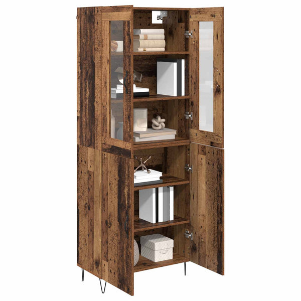 vidaXL Highboard Reclaimed Wood 69.5 x 34 x 180 cm Engineered Wood