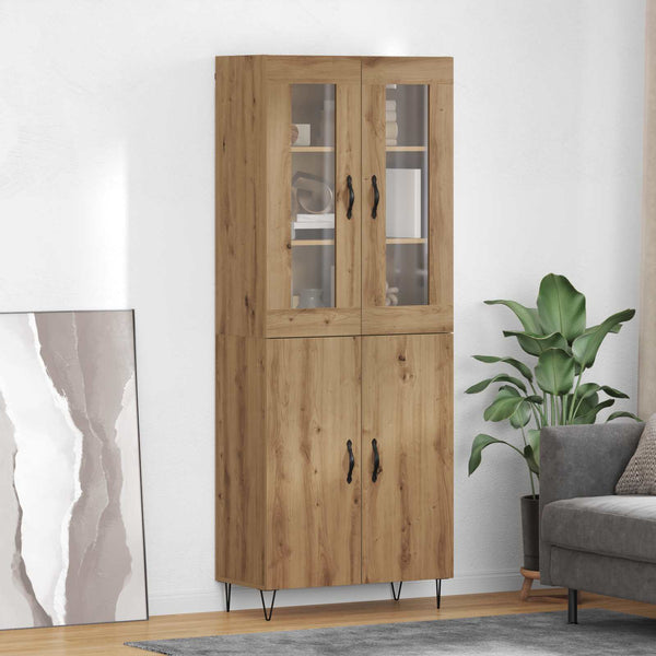 vidaXL Sideboard Artisan Oak 69.5 x 34 x 180 cm Engineered Wood