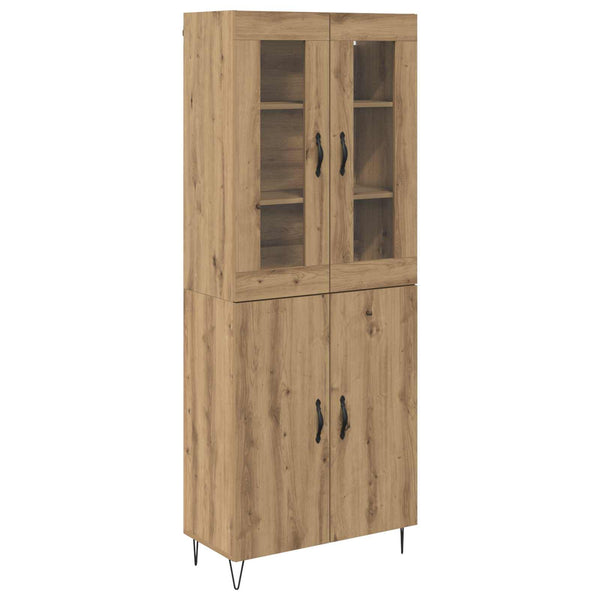 vidaXL Sideboard Artisan Oak 69.5 x 34 x 180 cm Engineered Wood