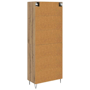 vidaXL Sideboard Artisan Oak 69.5 x 34 x 180 cm Engineered Wood