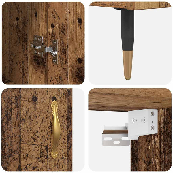 vidaXL Highboard Reclaimed Wood 69.5 x 34 x 90 cm Engineered Wood