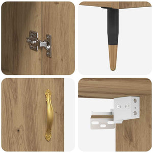 vidaXL Highboard Artisan Oak 69.5 x 34 x 90 cm Engineered Wood