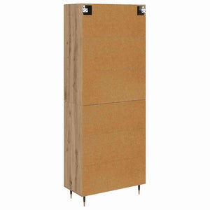 vidaXL Highboard Artisan Oak 69.5 x 34 x 90 cm Engineered Wood