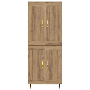 vidaXL Highboard Artisan Oak 69.5 x 34 x 90 cm Engineered Wood