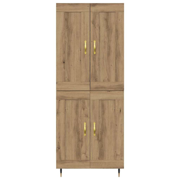 vidaXL Highboard Artisan Oak 69.5 x 34 x 90 cm Engineered Wood
