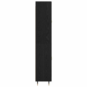 vidaXL Highboard Black Oak Look 69.5 x 34 x 90 cm Engineered Wood