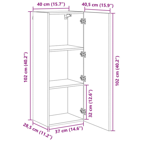 vidaXL TV Cabinets Wall-Mounted 4 pcs Reclaimed Wood Engineered Wood
