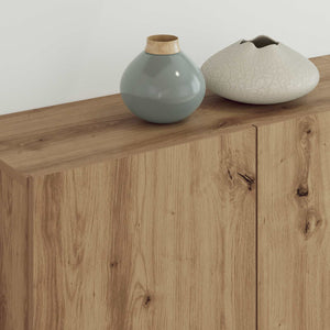 vidaXL TV Wall Units Wall-Mounted 5 pcs Artisan Oak Engineered Wood