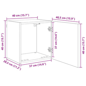 vidaXL TV Wall Units Wall-Mounted 5 pcs Artisan Oak Engineered Wood