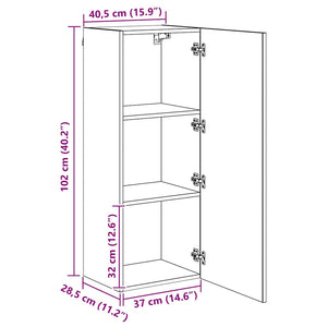 vidaXL TV Wall Units 4 pcs Engineered Wood Artisan Oak