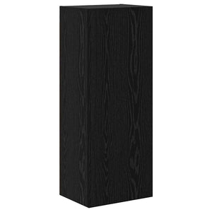 vidaXL TV Wall Units 4 pcs Black Oak Look Engineered Wood