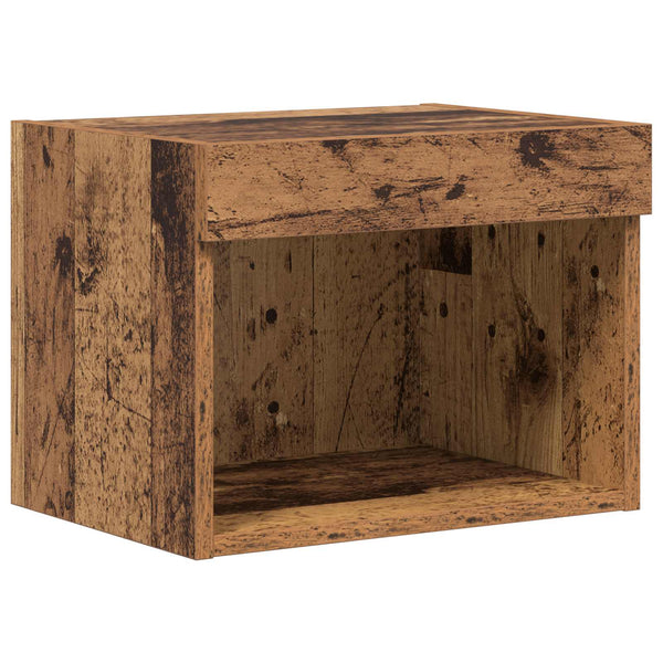 vidaXL TV Wall Units 6 pcs Black Oak-Look Engineered Wood