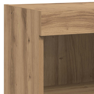 vidaXL TV Wall Cabinets with LED Strips 6 pcs Reclaimed Wood Engineered Wood