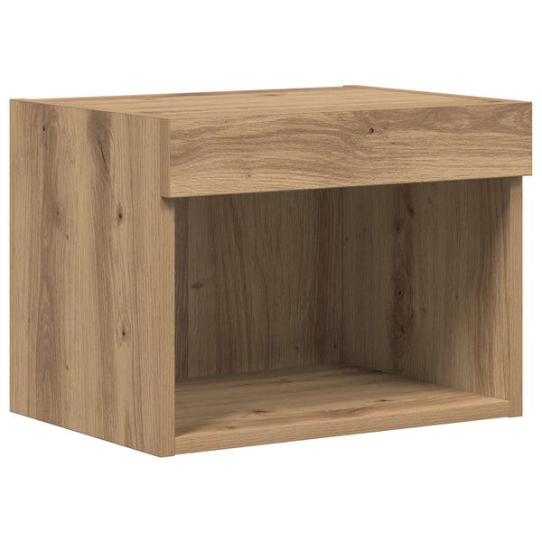 vidaXL TV Wall Cabinets with LED Strips 6 pcs Reclaimed Wood Engineered Wood