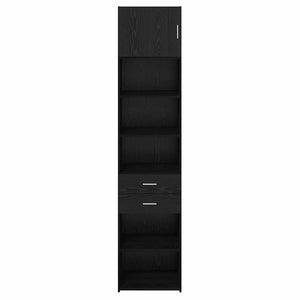 vidaXL Highboard Black Oak Look 50 x 42.5 x 225 cm Engineered Wood