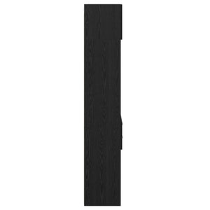vidaXL Highboard Black Oak Look 50 x 42.5 x 225 cm Engineered Wood