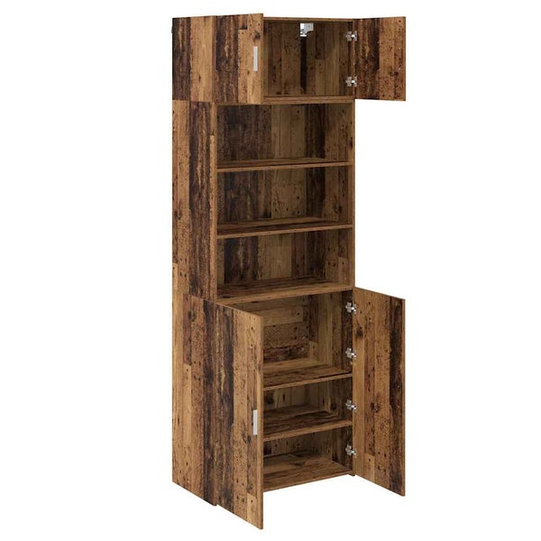 vidaXL Storage Cabinet Reclaimed Wood 80 x 42.5 x 225 cm Engineered Wood