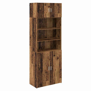 vidaXL Storage Cabinet Reclaimed Wood 80 x 42.5 x 225 cm Engineered Wood