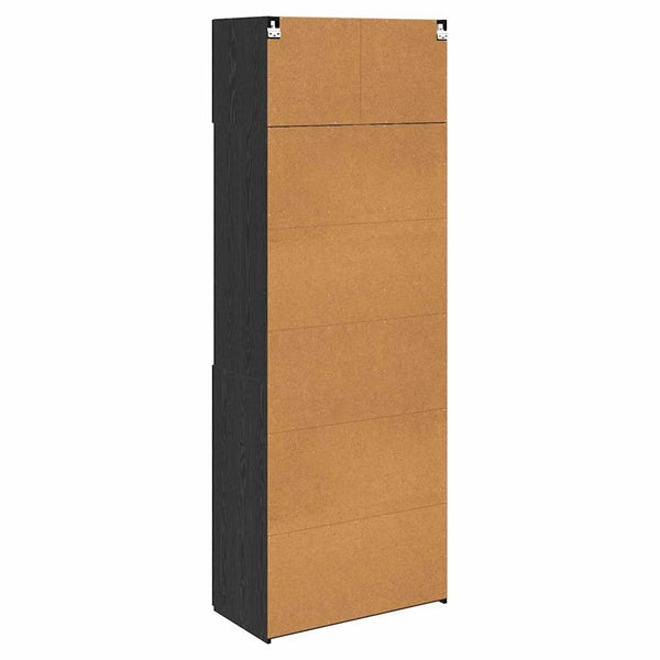 vidaXL Storage Cabinet Black Oak Look 80 x 42.5 x 225 cm