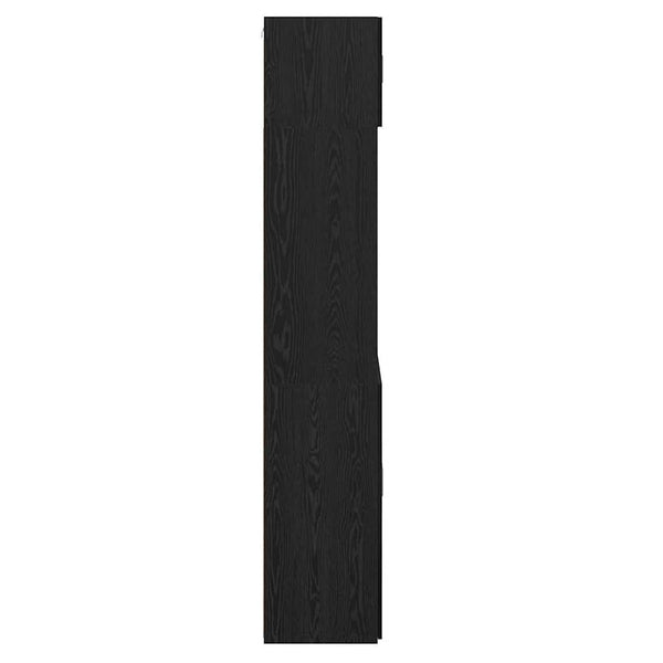 vidaXL Storage Cabinet Black Oak Look 80 x 42.5 x 225 cm