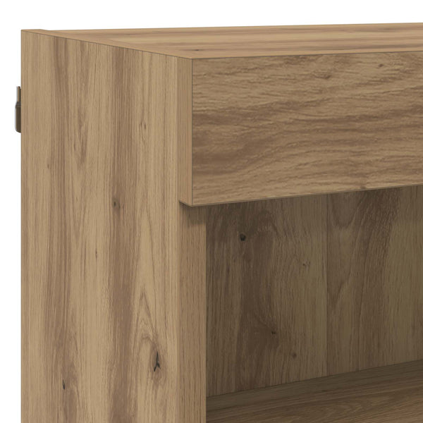 TV-Schrank Artisan-Eiche mit LED-Beleuchtung