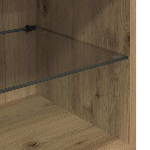 TV-Wandregal Set Artisan-Eiche 4-teilig