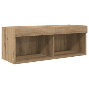 TV-Wandregal Set Artisan-Eiche 4-teilig
