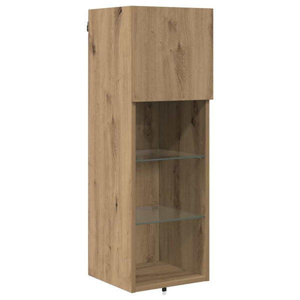 TV-Wandregal Set Artisan-Eiche 4-teilig