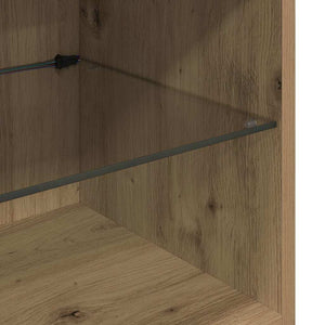 TV-Wandgerät mit LED-Beleuchtung Eiche