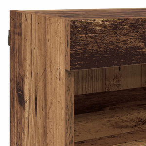 vidaXL TV Wall Units with LED 5 pcs Reclaimed Wood 80 x 30 x 40 cm