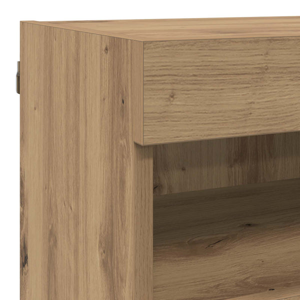 vidaXL TV Wall Units with LED 5 pcs Artisan Oak 80 x 30 x 40 cm
