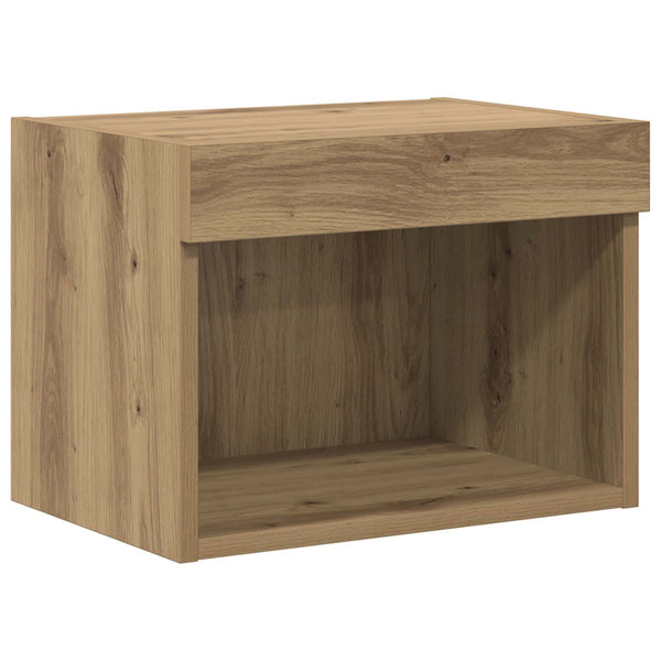 vidaXL TV Wall Units with LED 5 pcs Artisan Oak 80 x 30 x 40 cm
