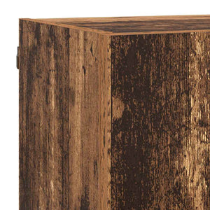 vidaXL TV Wall Units with LED 5 pcs Reclaimed Wood 40.5 x 30 x 90 cm