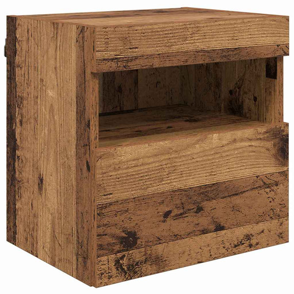 vidaXL TV Wall Units with LED 5 pcs Reclaimed Wood 40.5 x 30 x 90 cm