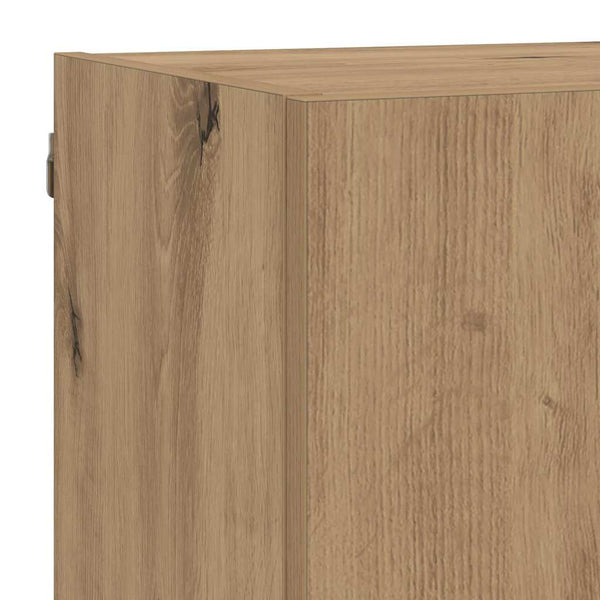 vidaXL TV Wall Units with LED 5 pcs Artisan Oak 40.5 x 30 x 90 cm