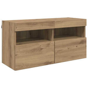vidaXL TV Wall Units with LED 5 pcs Artisan Oak 40.5 x 30 x 90 cm