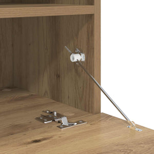vidaXL TV Cabinet with LED 7 pcs Artisan Oak Engineered Wood