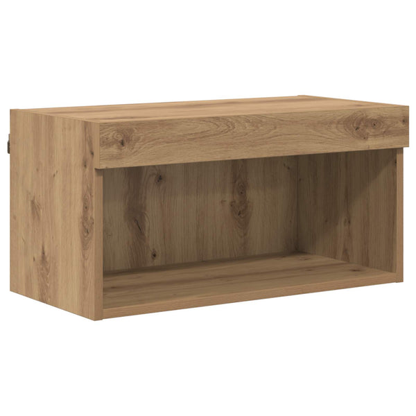 vidaXL TV Cabinet with LED 7 pcs Artisan Oak Engineered Wood