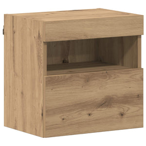 vidaXL TV Cabinet with LED 7 pcs Artisan Oak Engineered Wood