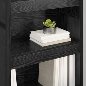 vidaXL Bookcase 2 pcs Black Oak Look 60 x 30 x 189.5 cm