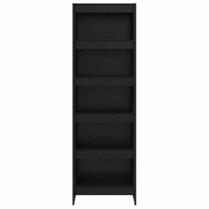 vidaXL Bookcase 2 pcs Black Oak Look 60 x 30 x 189.5 cm