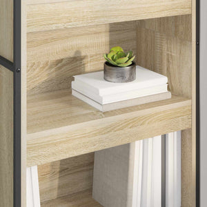 vidaXL Bookcase 2 pcs Sonoma 60 x 30 x 189.5 cm Engineered Wood
