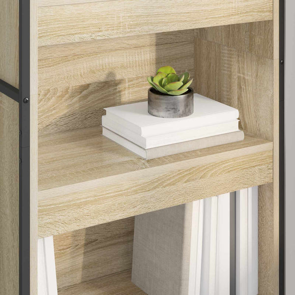 vidaXL Bookcase 2 pcs Sonoma 60 x 30 x 189.5 cm Engineered Wood