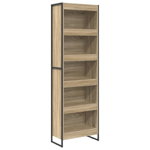 vidaXL Bookcase 2 pcs Sonoma 60 x 30 x 189.5 cm Engineered Wood